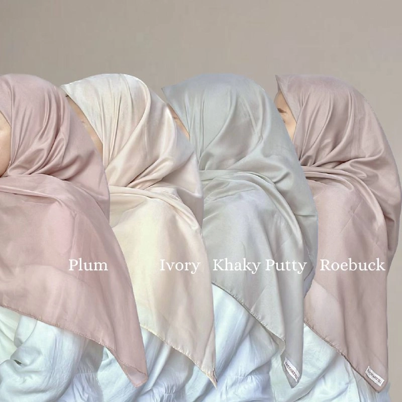 Product image Loverhydar - Hijab Segi Empat Paris Premium Roserhy 115 x 115 cm Plum