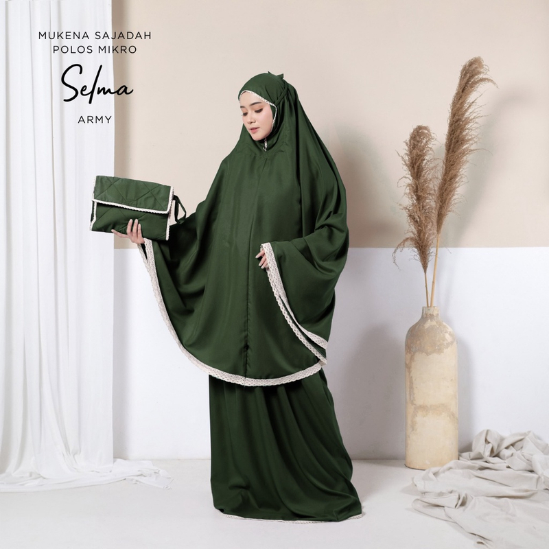 Product image Teeca - Mukena Dewasa Tas Sajadah Selma 3in1 Dewasa Army