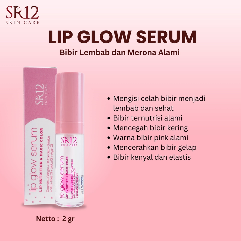 Product image SR12 Lip Glow Serum Mencerahkan Bibir Gelap Dan Melembabkan Bibir Kering 2gr Lip Glow