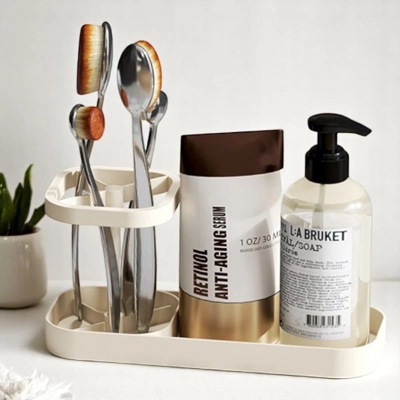 Product image Synnove - Tempat Sikat Gigi Estetik Toothbrush Holder Gelas Rak Sikat Gigi Tempat Peralatan Mandi Mandi Odol Reguler Japandi