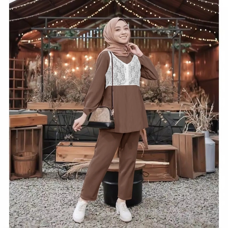 Product image setelan wanita felct realpict M-L MILO