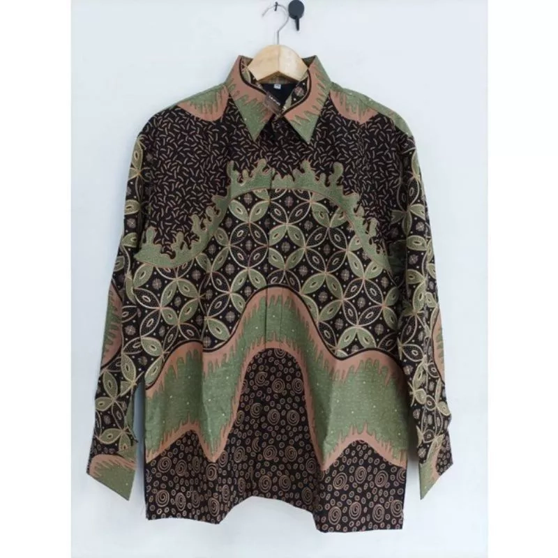 Product image Kois Batik - Kemeja Batik Pria Dewasa Terviral motif Sage grent M Kemeja Sage grent
