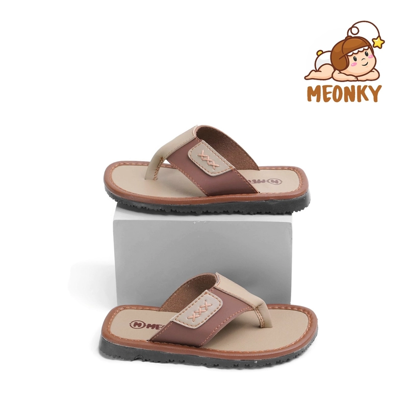 Product image Meonky Official - Sandal Anak Laki Laki Sendal Japit Cowok Original Meonky SB - 03 Anti Slip Ringan 31 MOKA