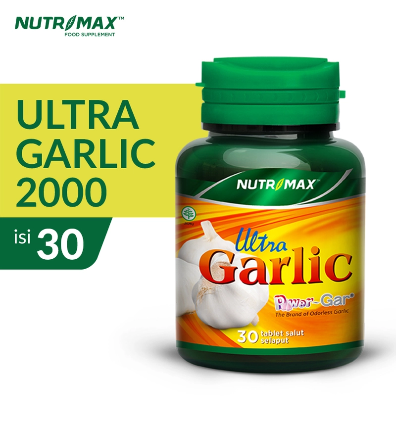 Product image Nutrimax Ultra Garlic untuk Mengobati Darah Tinggi atau Hipertensi Isi 30 Tablet