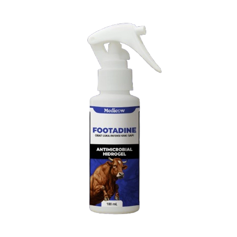 Product image Eleanor Farm Shop - Footadine Obat Luka Infeksi Kaki Sapi PMK Penyakit Kaki Ternak Medicow 100Ml 100Ml Botol 100Ml