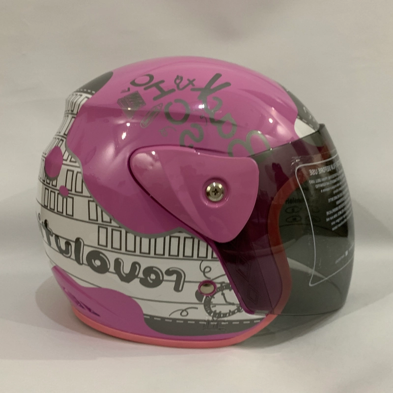 Product image CRX Helmet - Helm Nuvo Note Pink Glossy - Helm SNI - Helm Dewasa L Nuvo Note Pink Gloss