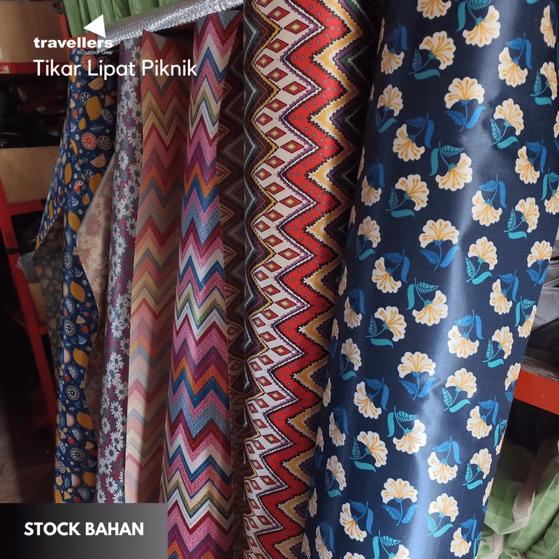 Product image Travellers - Tikar Lipat Tikar Piknik Microsatin Waterproof Uk 150 x 300 cm Uk 150 x 300 cm Kode 004
