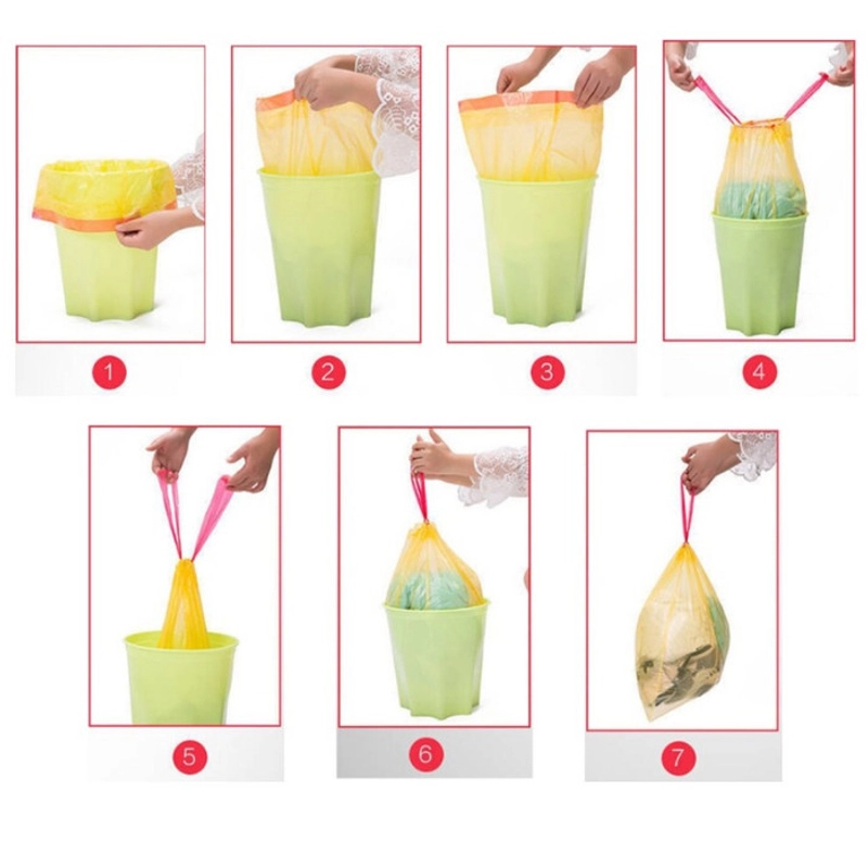 Product image KAMJE Kantong Plastik Tempat Sampah Besar Roll Dengan Tali Pengikat KMJ076 KMJ076 NON TALI