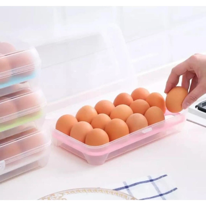 Product image Tempat Telur 15 Sekat Lubang Box Telur A56 BIRU