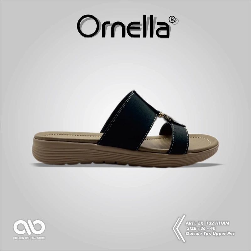 Product image Odillon - Ornella - ER 132 / Sandal Slip On Wanita Casual 40 BLACK
