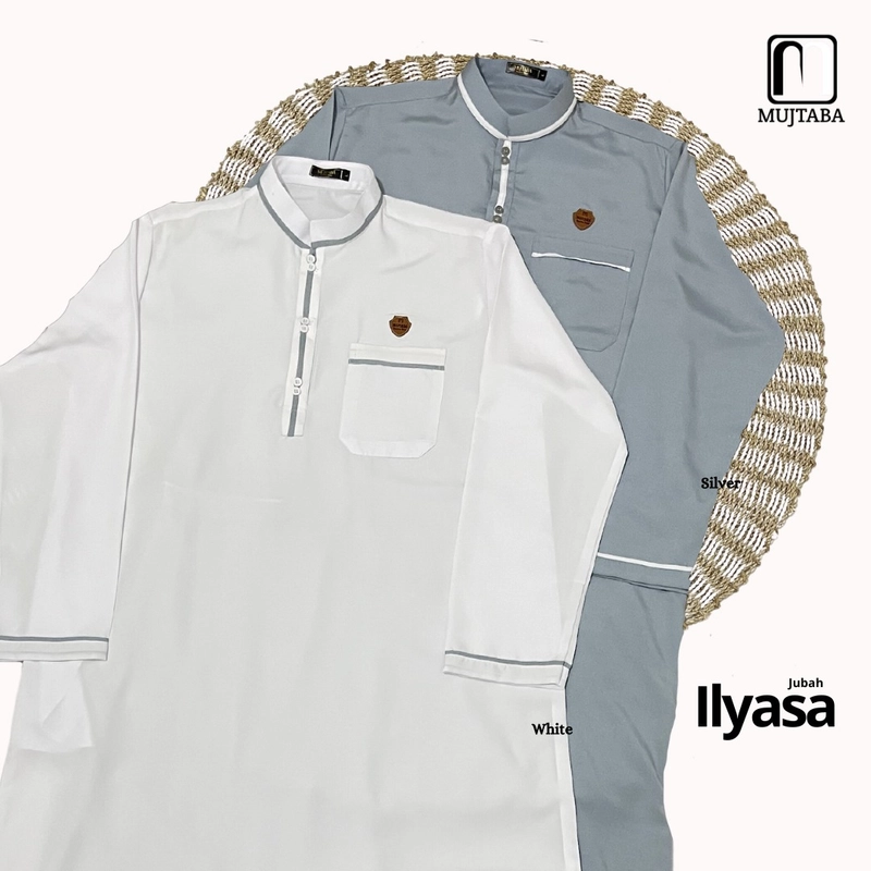 Product image Arrikza - JUBAH ILYASA DEWASA L WHITE