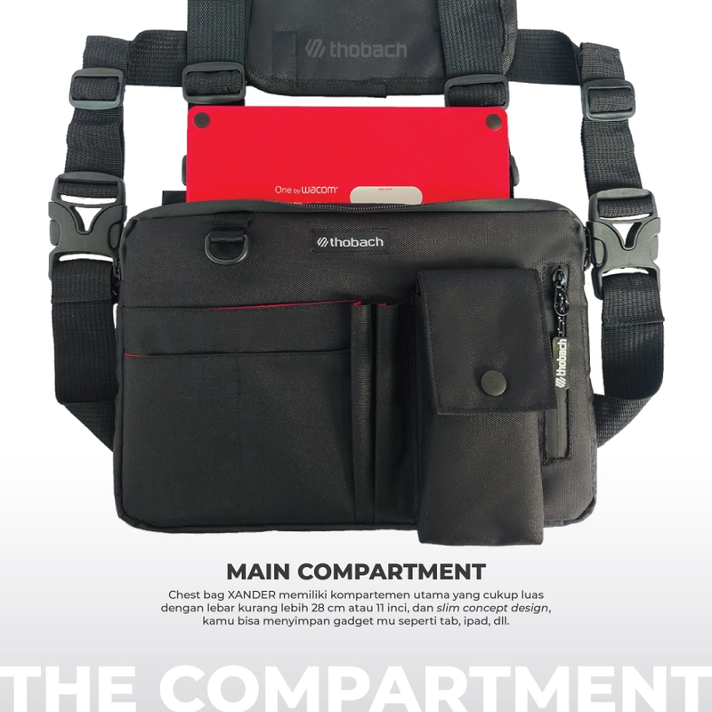 Product image Thobach official - THOBACH Tactical Chest Bag Anti Air Waterproof LIWA 250 gr Black