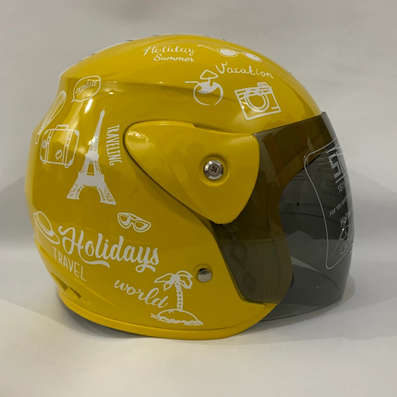 Product image CRX Helmet - Helm Nuvo Traveling Kuning Glossy - Helm SNI - Helm Dewasa L Traveling Kuning Glo