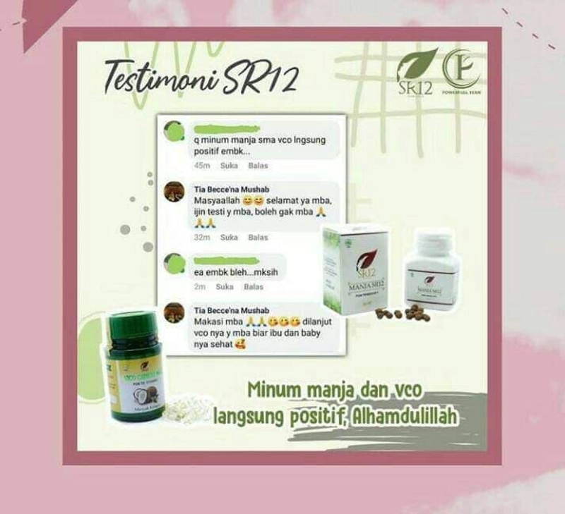 Product image SR12 Paket Promil Manjakani Dan VCO 60 Kapsul&100 Kapsul ManjaKapsulVCOKapsul