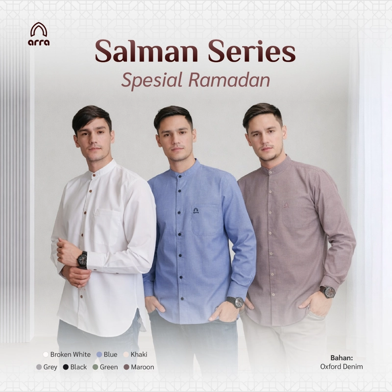 Product image Arra - [PO] Baju Koko Salman Koko Daily L Black