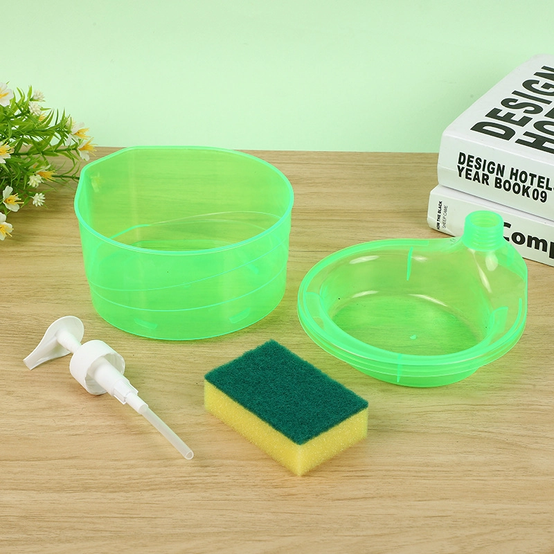 Product image KAHASIL - Dispenser Tempat Sabun Cuci Piring Cair 2in1 1000ml Free Spons KMJ015 KMJ015 RANDOM