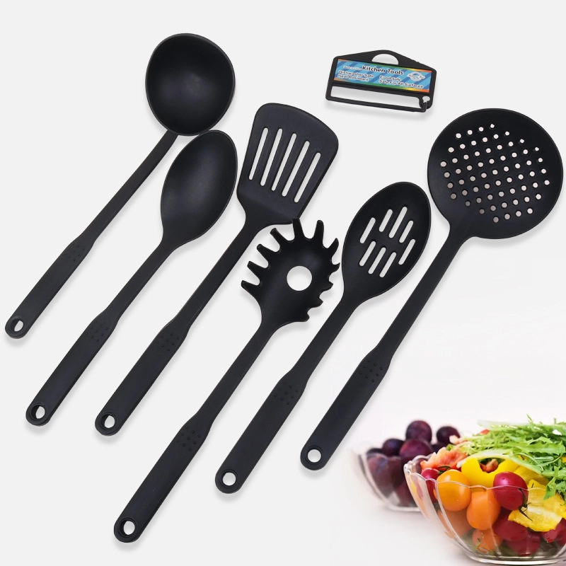 Product image KAHASIL - 6IN1 Spatula Set Sodet Sutil Peralatan Alat Masak Utensil Kitchen Tools KMJ010 HITAM