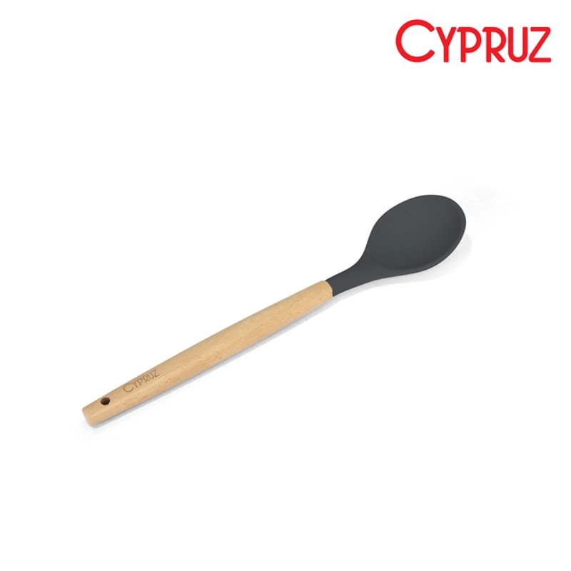 Product image Cypruz Utensil Gg Kayu Kepala Silicone Sendok Serving Bulat ABU2 1296X1 AM0933AU AM-0933-AU Grey