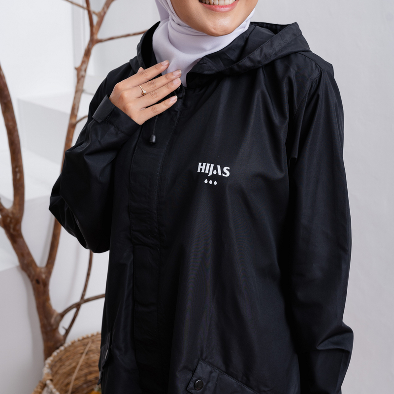 Product image South Legend - Jaket Mantel Wanita Premium by Hijas M HITAM