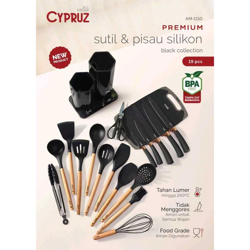 Product image Cypruz Official - Cypruz Silicone Completed Set 19pcs 16X1 AM1110 XL HITAM