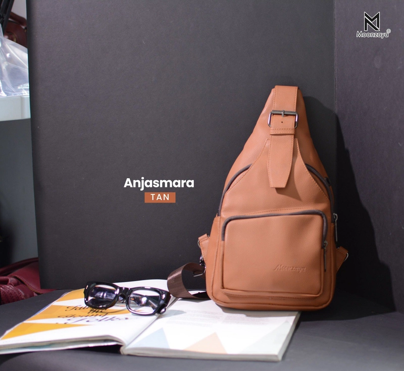Product image Moonzaya - TAS PRIA ANJASMARA BAG BY MOONZAYA WAISTBAG PRIA ANJASMARA TAN