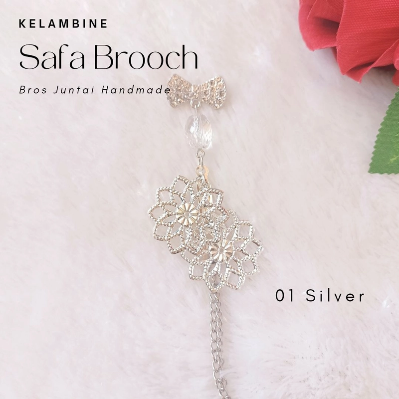 Product image Kelambine - Safa Brooch Bros Juntai Handmade Safa Bros Juntai 01 Silver