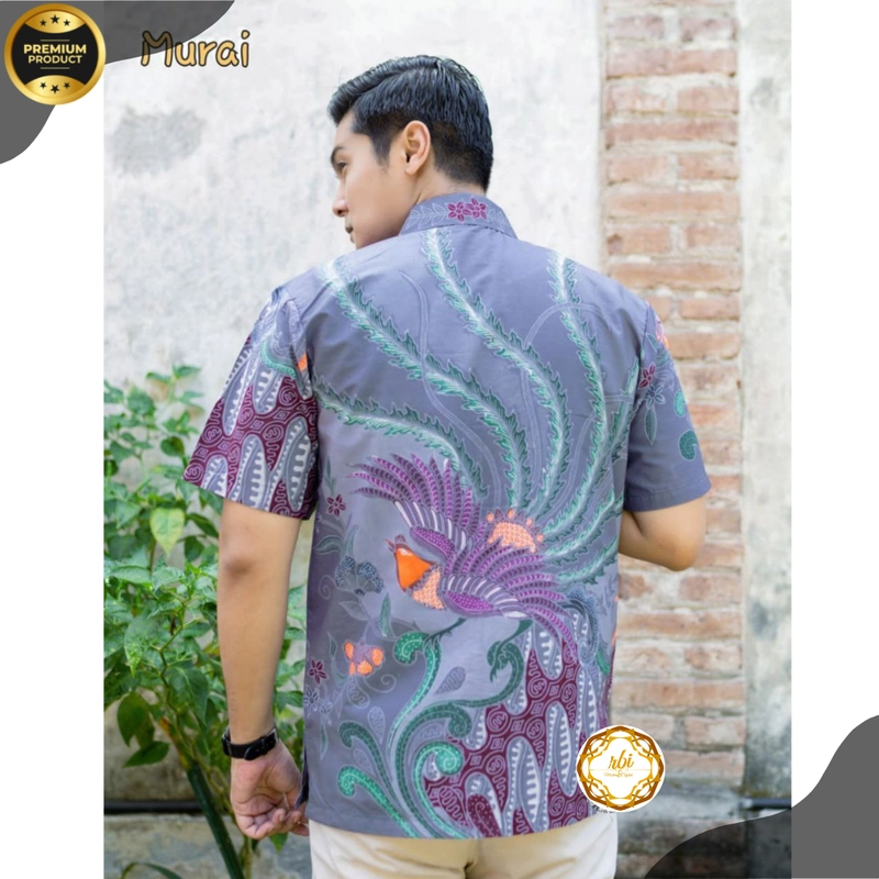 Product image Batik Tulis Pria Katun Primisma Berlapis Trikot Kode Murai S Murai