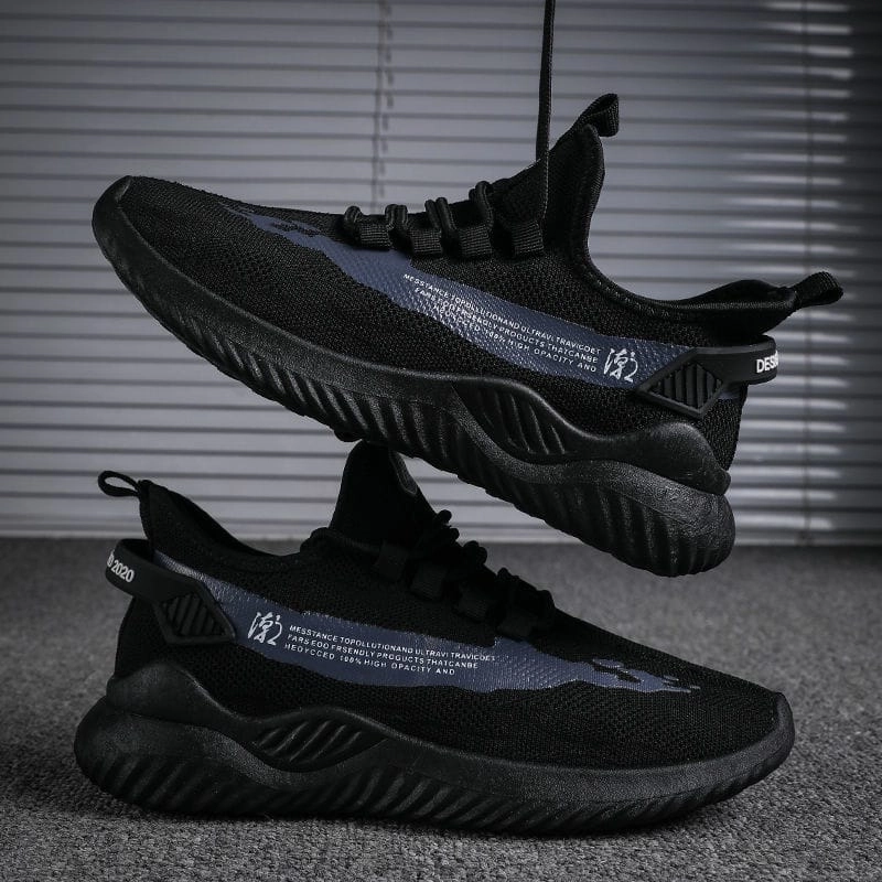 Product image LUXIA - Sepatu Sneakers Import Pria 2022 GISF-0002 39 HITAM