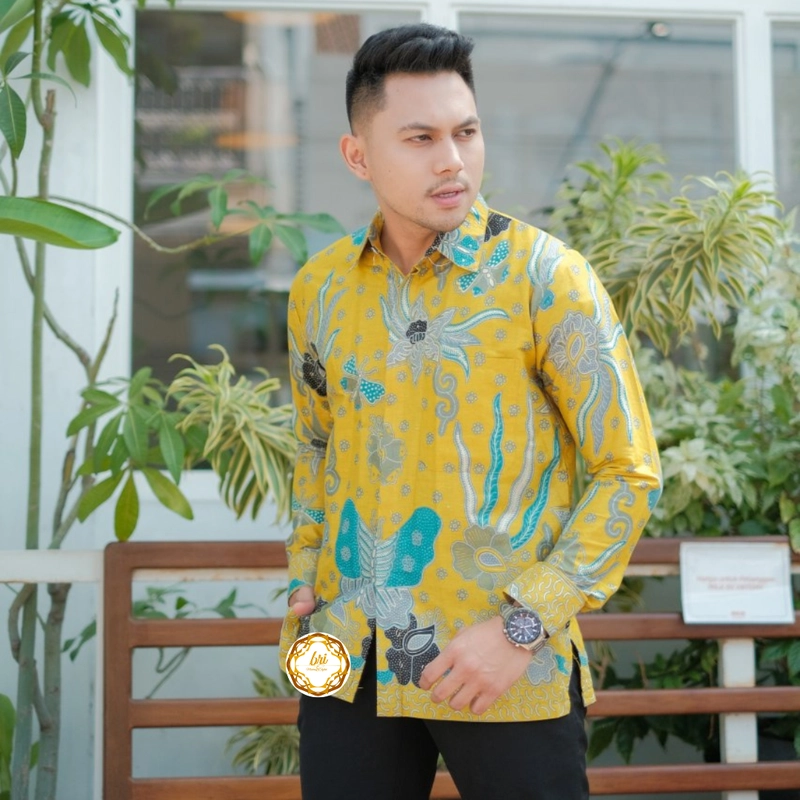 Product image Rambe Batik Indonesia - Batik Couple Tiara A Bisa Beli Pisah Bahan Katun Primisma Kemeja Saja Size M