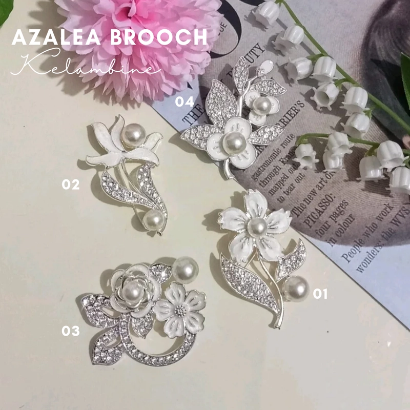 Product image Kelambine - Azalea Brooch Bros Azalea by Kelambine Azalea Brooch 01 Silver