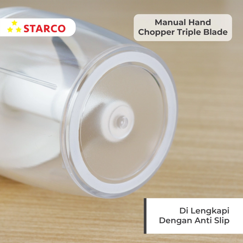 Product image Starco - Starco Manual Chopper Food Chopper Pencacah Penggiling Daging Bowling 300g Putih