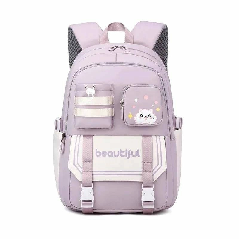 Product image Alcaff - Tas Ransel Anak Sekolah Perepuan Beautiful Free Botol Minum 30x20x40 pink