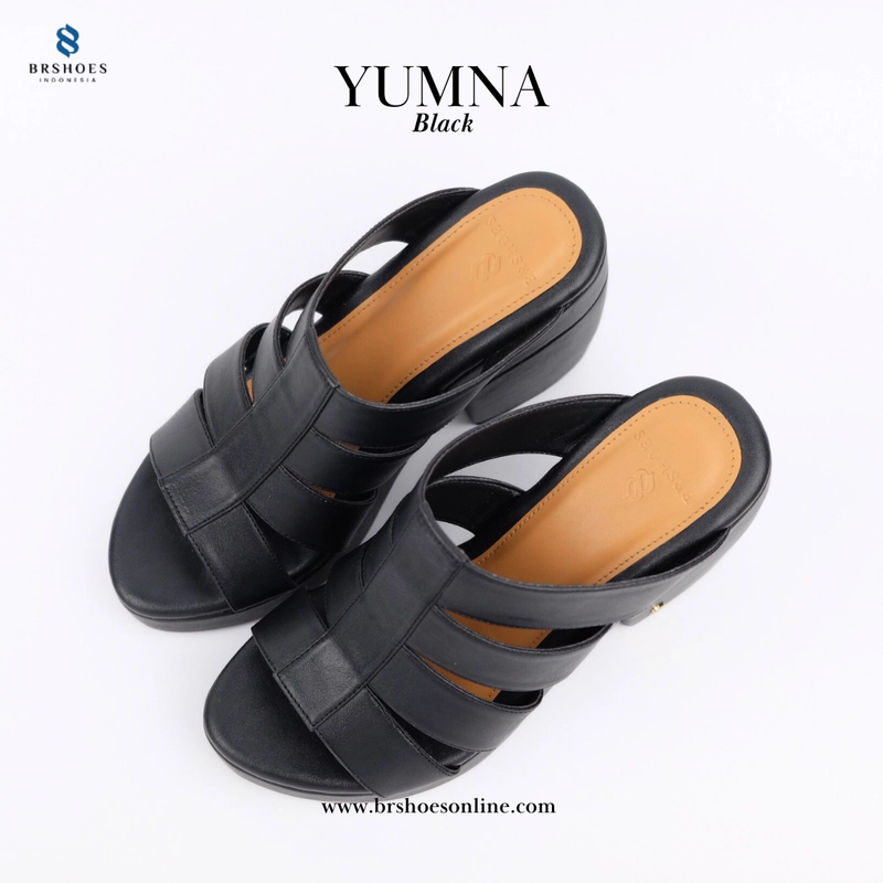 Product image BRSHOES - YUMNA Sandal Heels Wanita 36 Black