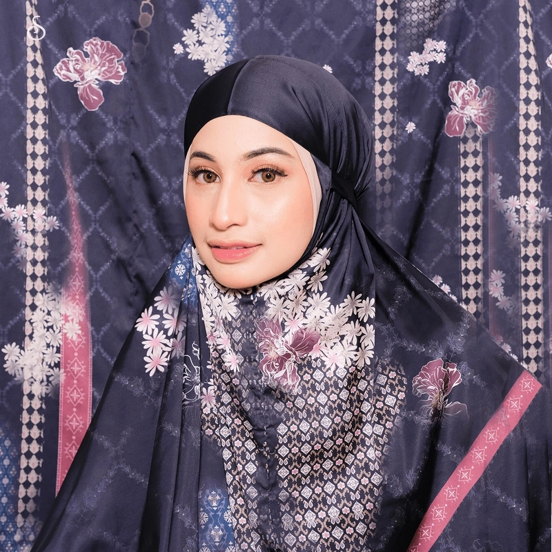 Product image Ansania Premium - Dumilah Prayer Set Mukena Dewasa 2in1 All Size Dark Navy