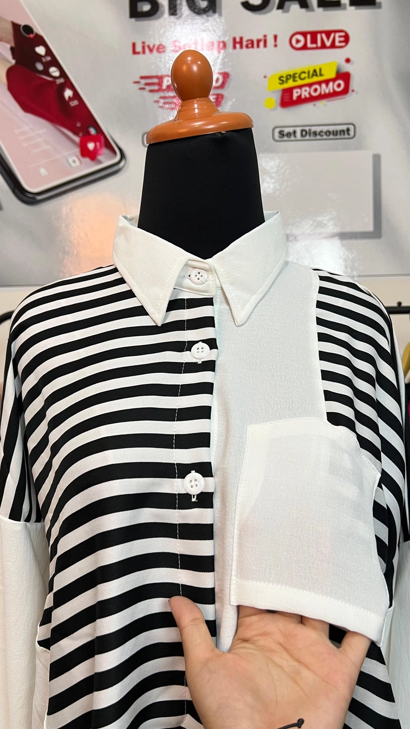 Product image Sseolshop - Ophira Shirt Wanita Terbaru L BW