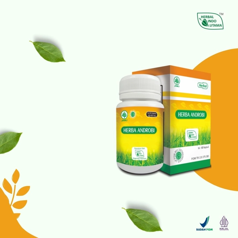 Product image Herbal Indo Utama - HERBA ANDROBI Obat Radang Tenggorokan 60 Kapsul 60 Kapsul Kapsul Serbuk