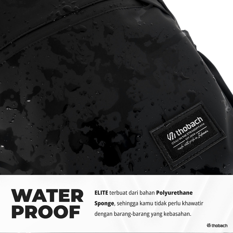 Product image Thobach official - THOBACH-BACKPACK WATERPROOF ELITE TAS RANSEL PRIA WANITA PREMIUM All size Black