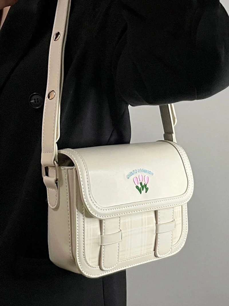 Product image Nasuya - Yeona Bag - ( Free Box Exclusive ) Tas Wanita Korea Cantik Terbaru Slimbag Lucu Cream All Size Cream