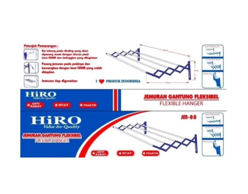 Product image UTAMAMEGA - Jemuran Gantung Fleksibel Hanger Type HIRO