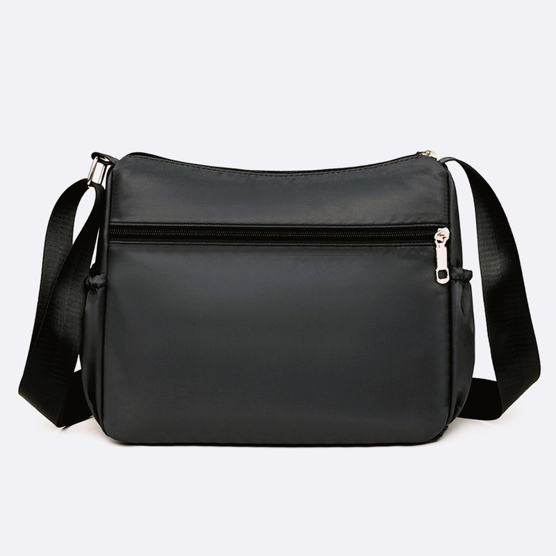 Product image CBL - Tas Selempang Bordir Wanita Sling Bag JNV CBLB78JNV Bahan Nilon Waterproof Anti Air Medium Coklat Xhaki
