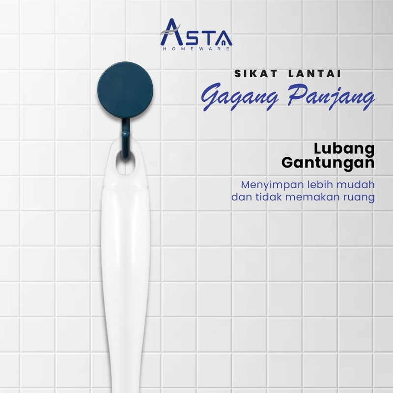 Product image Asta Sikat Lantai Kamar Mandi Gagang Panjang Pembersih Serbaguna 53 cm ROCB04 Jenis Sikat Gagang Panjang