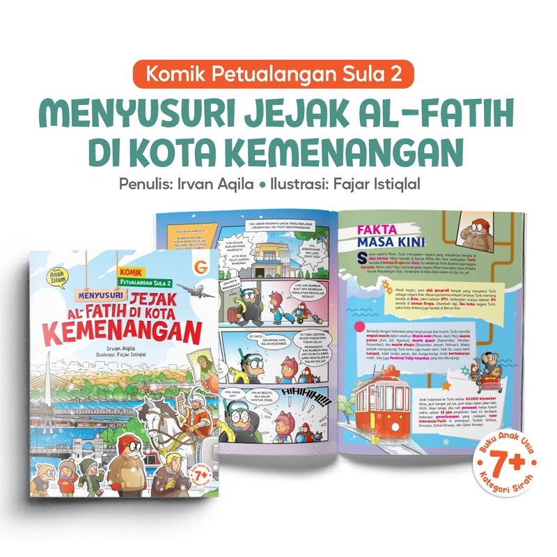 Product image Gema Insani - Komik Petualangan Sula 2 Menyusuri Jejak Al-Fatih di Kota Kemenangan 19 X 24 SC