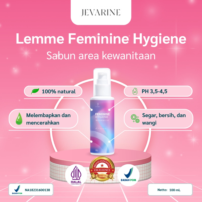 Product image Jevarine - Lemme Feminime Hygine 100ml Ungu Pink