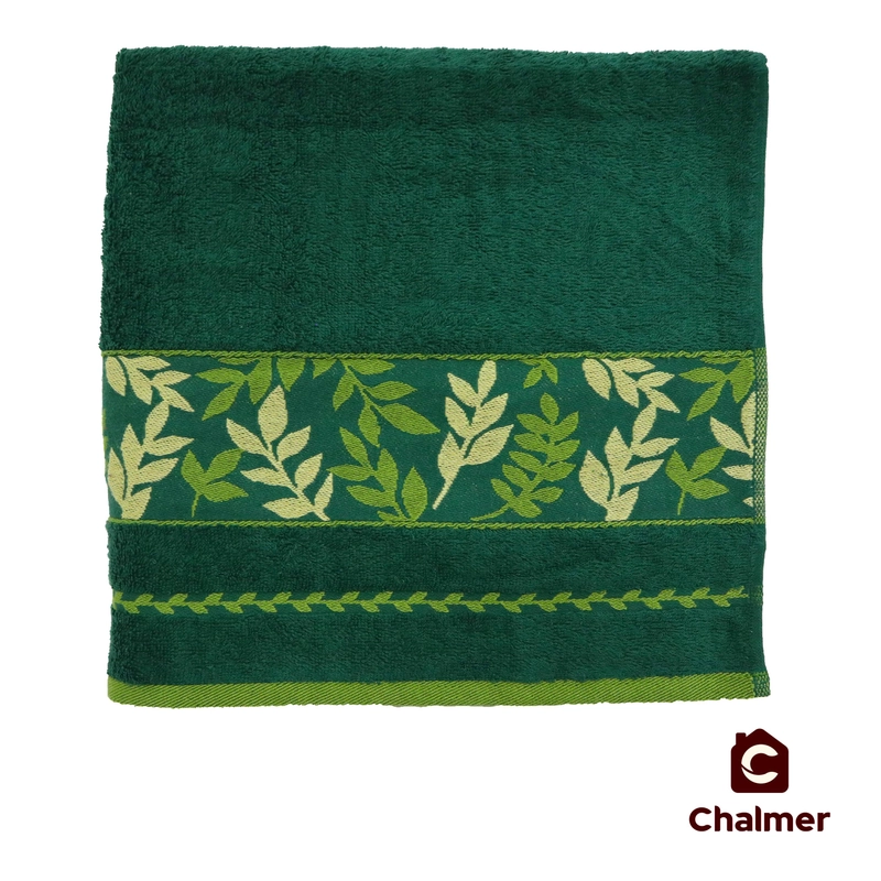 Handuk Mandi Chalmer 70x135 Motif Leafy Handuk Mandi Dewasa Ukuran Besar 70 X 135 Cm Hijau