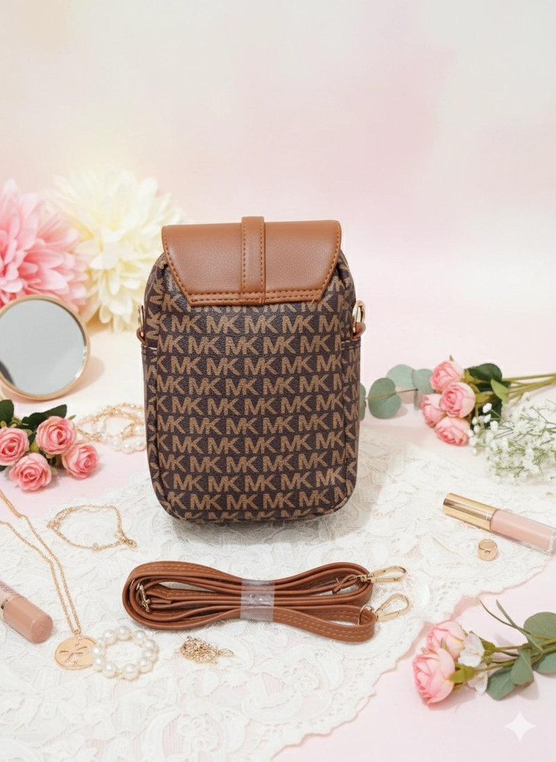 Product image CBL - POCKET Slingbag - Tas Selempang Slingbag Wanita POCKETSling Bag Simple Desain Minimalis Bahan Motif Small Coklat_Kopi