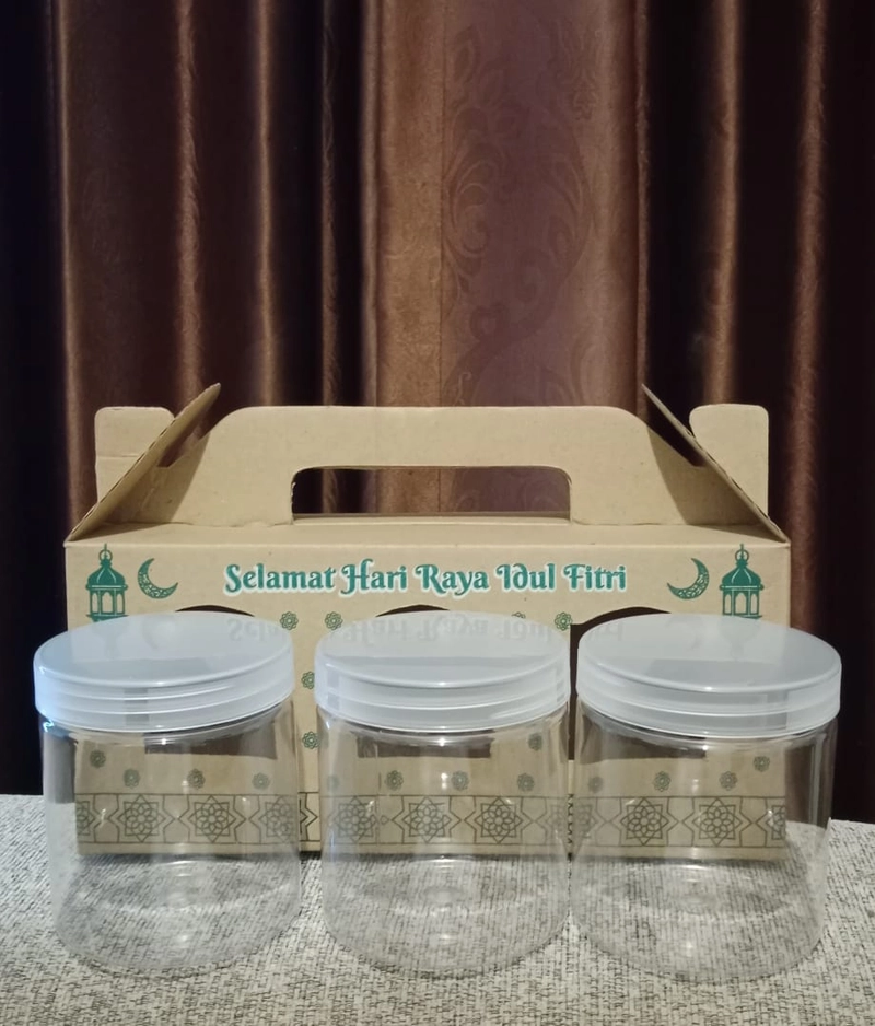 Product image DiAr OlShop - Packaging Paket Lebaran / Parsel Lebaran / Hampers Lebaran Set Box jinjing+3 toples