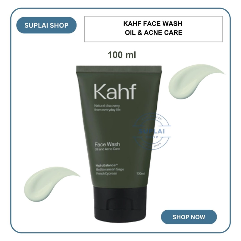 Product image SUPLAI SHOP - Sabun Wajah Jerawat Kahf Face Wash Oil & Acne Care Isi 100 ml