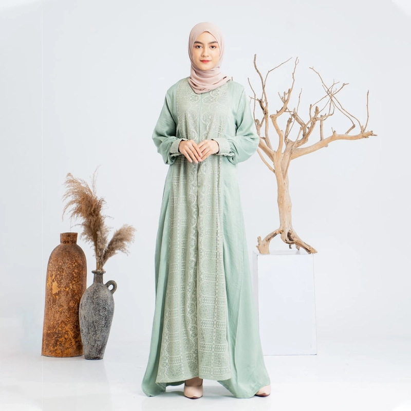 Product image COLLECTION SARJANA - Gamis Batik Kaarima - Gamis -Syari - Berlengan Kancing Gamis Karima