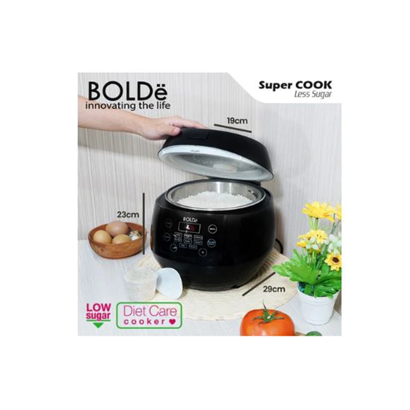 Product image Bolde Magic Com Less Sugar Low Carbo Rendah Gula Rice Cooker Sehat Kapasitas 1 Liter