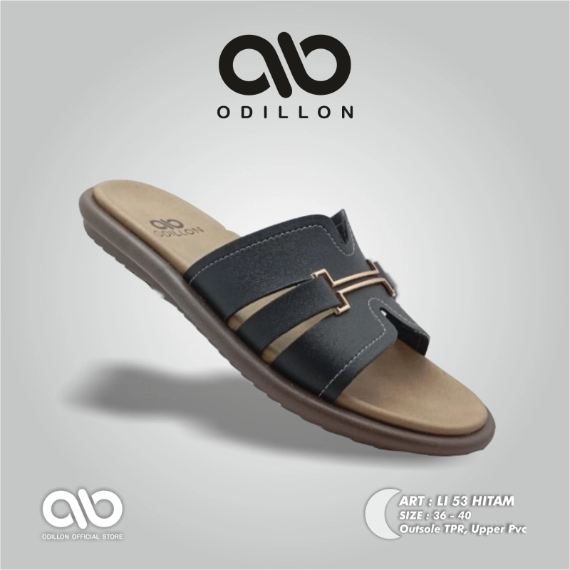 Product image Odillon - Odillon - LI 53 / Sandal Slip On Wanita Casual 36 BLACK